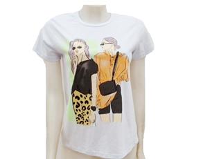 Blusa ad manga curta