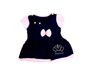 Vestido Bellababy Bebe Manga Curta Malha