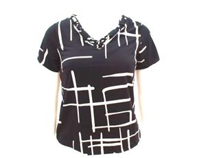 Blusa ad extrag manga curt