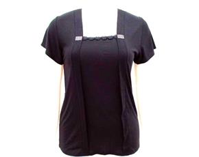 Blusa ad extrag manga curt