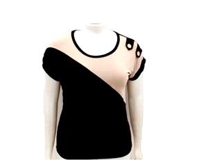 Blusa ad extrag manga curt