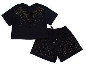 Conjunto juv manga curta