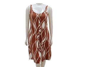 Vestido Exportline Adulto Extra Grande Regata Viscolycra Estampado