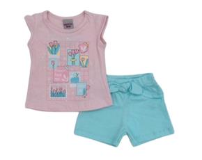 Conjunto fem manga curta