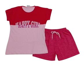 Conjunto juv manga curta
