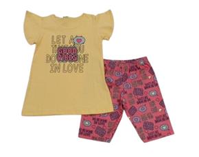 Conjunto juv manga curta
