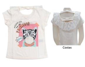 Blusa inf manga curta
