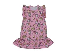 Vestido manga curta