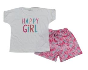 Conjunto juv manga curta