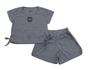 Conjunto juv manga curta