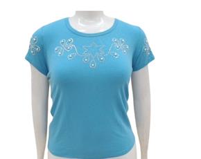 Blusa ad extrag manga curt