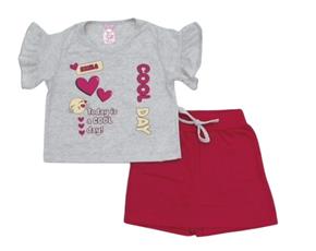 Conjunto inf manga curta