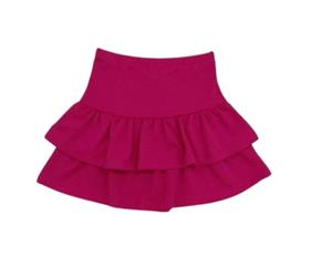 Saia Rose Juvenil Poliéster Babado