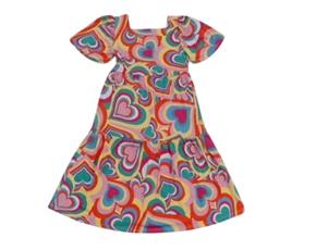 Vestido juv manga curta