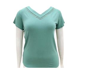 Blusa ad extrag manga curt