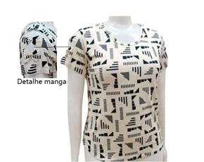 Blusa ad extrag manga curt