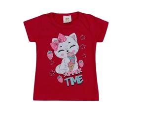 Blusa fem manga curta