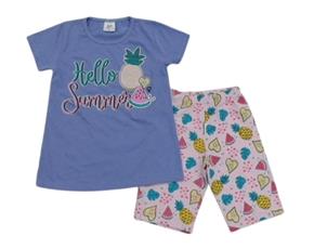 Conjunto juv manga curta