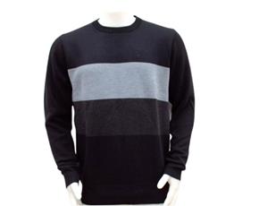 Blusa Openshock Adulto Masculina Lã/Acrílico Listrado Frente