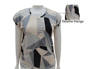 Blusa ad extrag manga curt