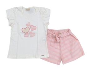 Conjunto juv manga curta