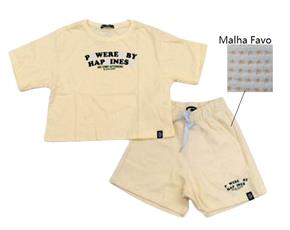 Conjunto juv manga curta