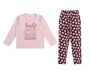 Conjunto Indiababy Infantil Feminina Manga Longa Cotton Legging