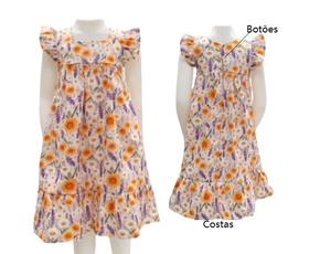 Vestido inf manga curta