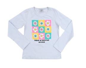 Blusa inf manga longa