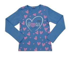 Blusa inf manga longa