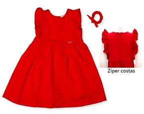 Vestido inf manga curta