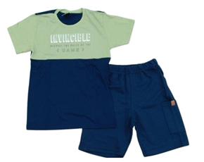 Conjunto juv manga curta