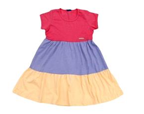 Vestido inf manga curta