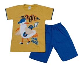 Conjunto juv manga curta