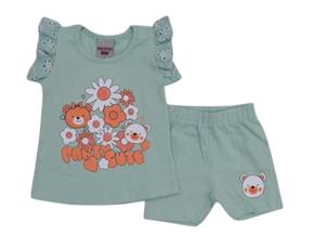 Conjunto fem manga curta