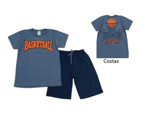 Conjunto juv manga curta