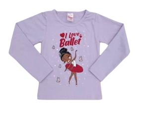 Blusa inf manga longa