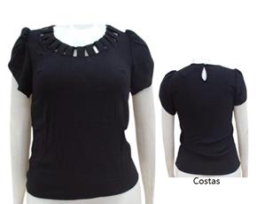 Blusa ad extrag manga curt