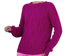 Blusa Oliveira Adulto Feminina Lã/Acrilico Trabalhada