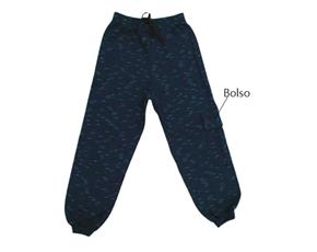 Calça Pituki Infantil Masculina Moletom Jet 1bolso Lateral