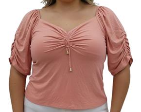 Blusa ad extrag manga curt