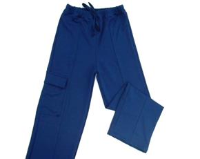 Calça Rose Juvenil Feminina Poliéster Pantalona Bolso