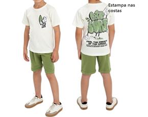 Conjunto inf manga curta