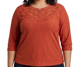 Blusa Sobmedida Adulto Extra Grande Feminina Manga 3/4 Poliéster Lesi