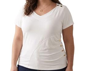 Blusa ad extrag manga curt