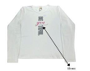 Blusa juv manga longa