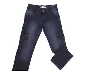 Calça inf jeans/tactel