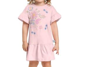 Vestido Livy Primeiros Passos Manga Japonesa Cotton