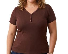 Blusa ad extrag manga curt