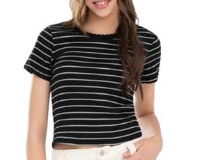 Blusa juv manga curta